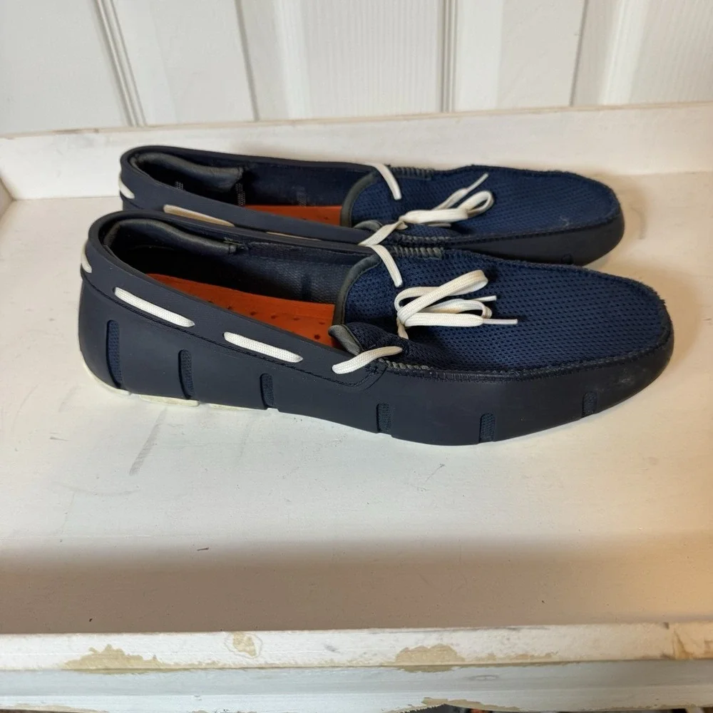 Swims Lace Loafer Boat Shoes Mesh Navy Men's US‎ 9 Lightweight Quick Drying